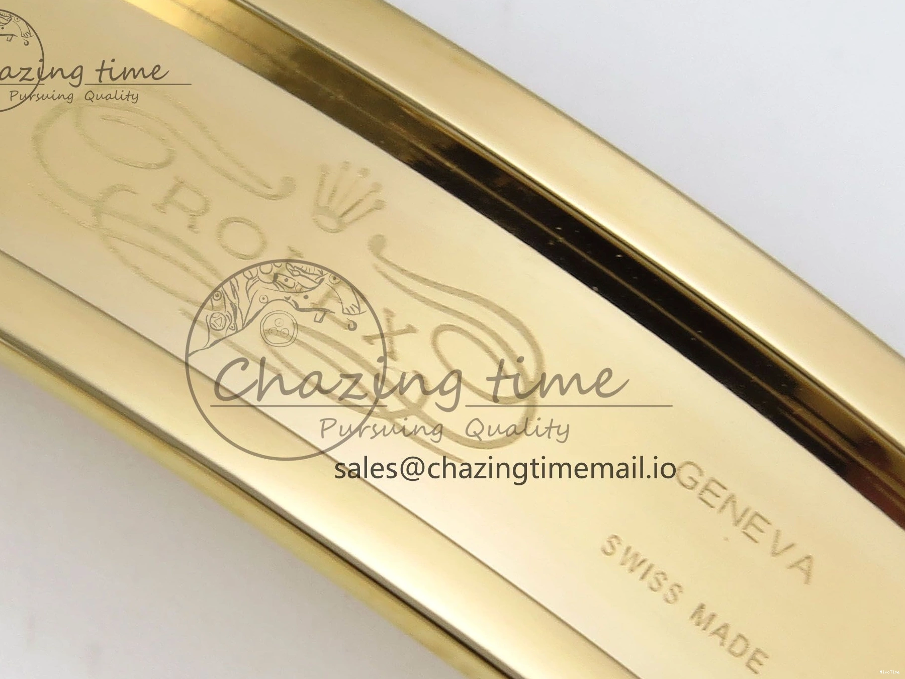 MiroTime 0129 Contemporary Day Date 128238 36mm YG KF 1:1 Best Edition YG Crystal Dial On President Bracelet A2836 (Gain Weight) 646